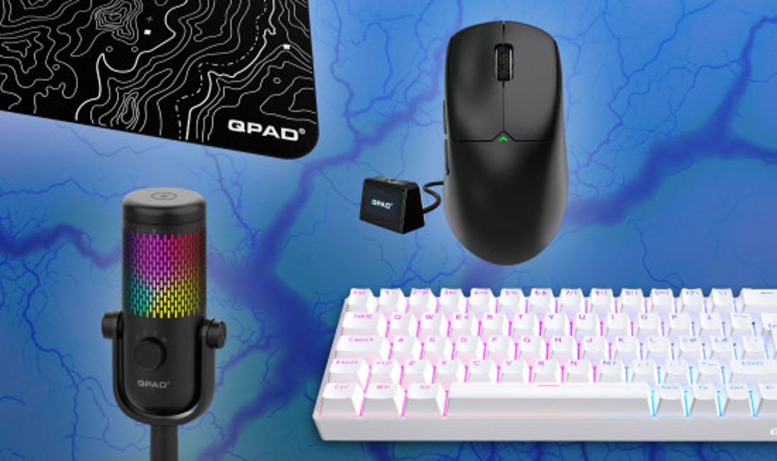 Get Qpad gaming mouse, keyboard, mousepad, and mic for free